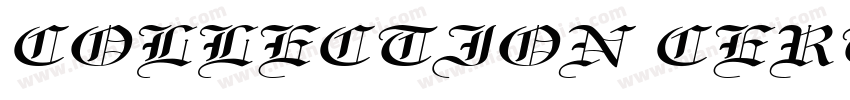 COLLECTION CERTIFICATE字体转换